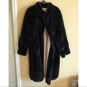 VINTAGE REVERSIBLE faux mink coat! Stunning!!